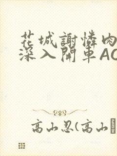 花城谢怜肉车长深入开车AO3