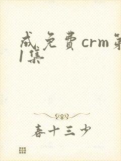 成免费crm第1集