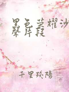 黑色荣耀沙发原声片段