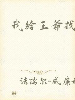 我给王爷找小三