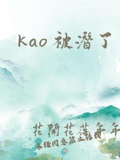 kao 被潜了