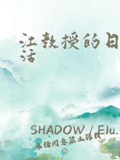 江教授的日常生活