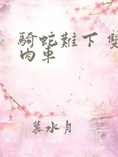 骑蛇难下 双 肉车