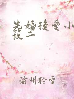 先婚后爱小说梦筱二