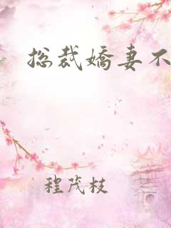 总裁娇妻不太乖