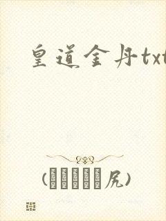 皇道金丹txt