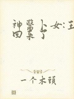 神医卜女:王妃回来了