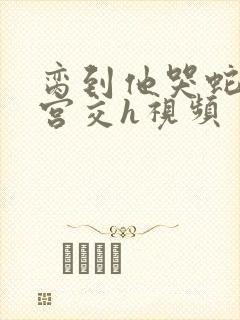 脔到他哭蛇双根宫交h视频