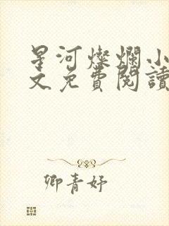 星河灿烂小说全文免费阅读