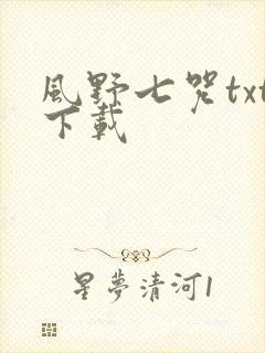 风野七咒txt下载