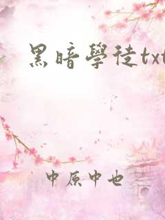 黑暗学徒txt