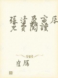 张清盈寅辰小说免费阅读