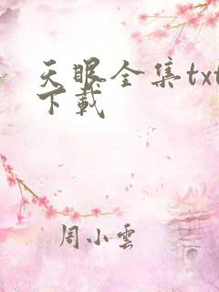 天眼全集txt下载