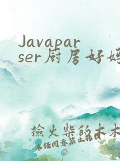 Javaparser厨房好妈妈