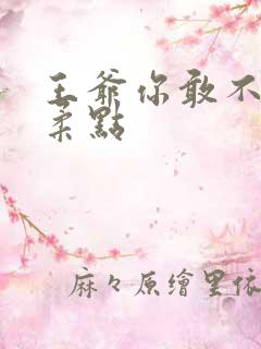 王爷你敢不敢温柔点