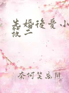 先婚后爱小说梦筱二