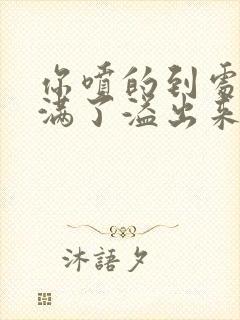 你喷的到处都是满了溢出来了