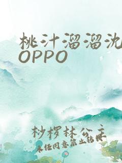 桃汁溜溜沈妙妙OPPO