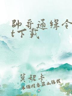 帅哥通缉令txt下载