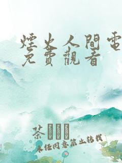 烟火人间电视剧免费观看