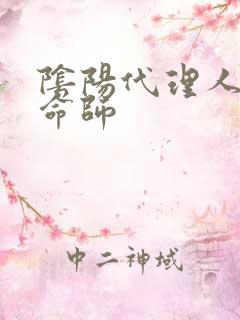 阴阳代理人之改命师