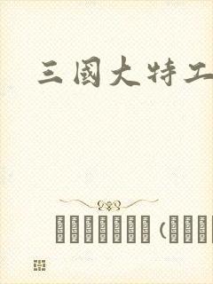 三国大特工