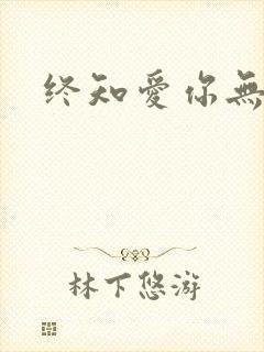 终知爱你无穷尽