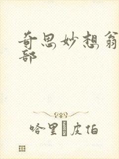 奇思妙想翁十三部