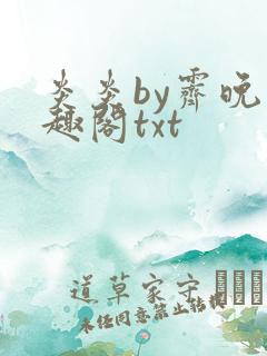 炎炎by霁晚笔趣阁txt