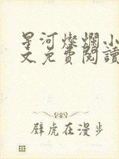 星河灿烂小说全文免费阅读