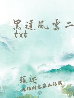 黑道风云二十年 txt