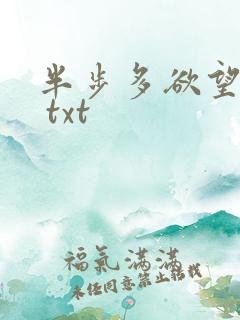 半步多欲望传说 txt