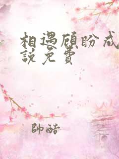 相遇顾盼成欢小说免费