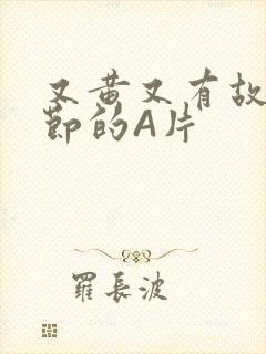 又黄又有故事情节的A片