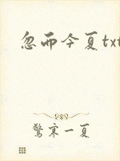 忽而今夏txt