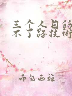 三个人日的我走不了路技术