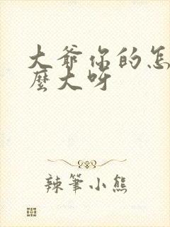 大爷你的怎么这么大呀