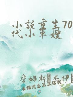 小说重生70年代小军嫂