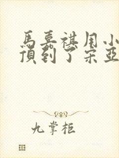 马嘉祺用小小马顶到了宋亚轩