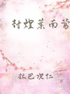 封煜叶南莺小说