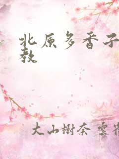 北原多香子 家教