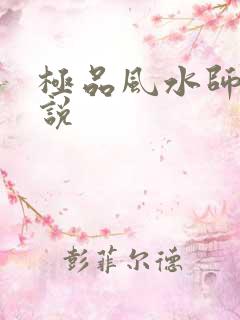 极品风水师 小说