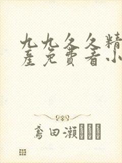 九九久久精品国产免费看小说