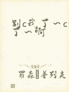 别c我了～c烂了～啊