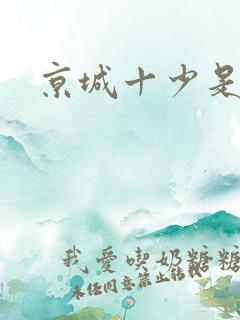 京城十少是谁