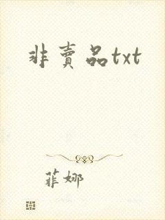非卖品txt