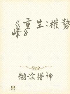 《重生:权势巅峰》