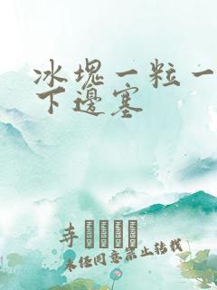 冰块一粒一粒往下边塞