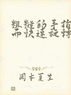 粗糙的手指在里面快速旋转