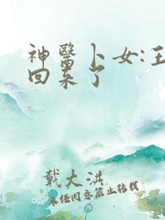 神医卜女:王妃回来了